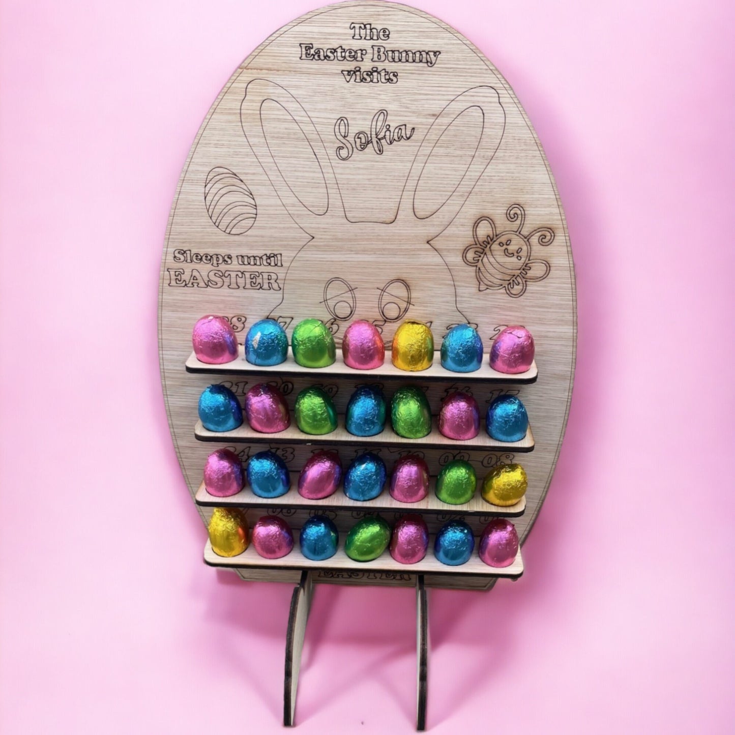 PERSONALISED Kids Easter Advent Calendar - 28 Day Countdown