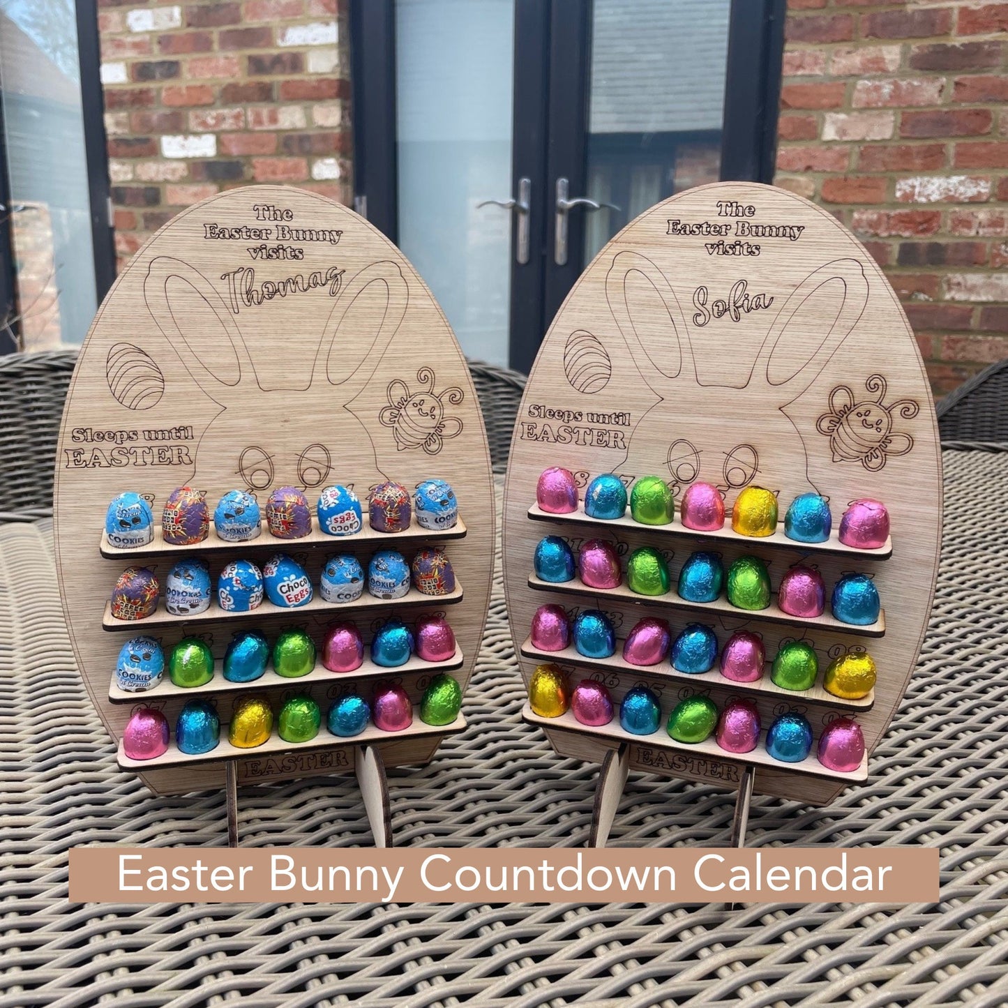 PERSONALISED Kids Easter Advent Calendar - 28 Day Countdown