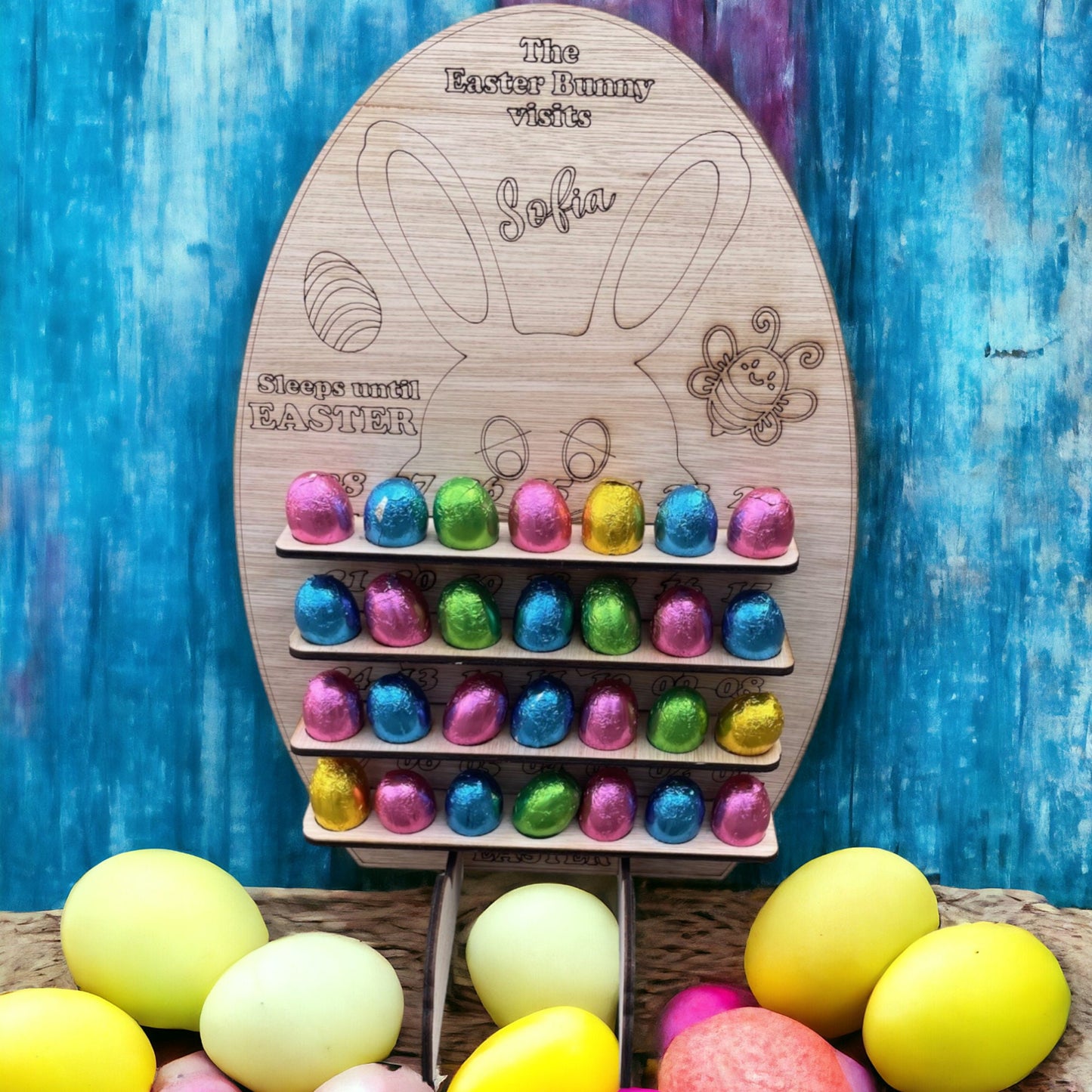 PERSONALISED Kids Easter Advent Calendar - 28 Day Countdown