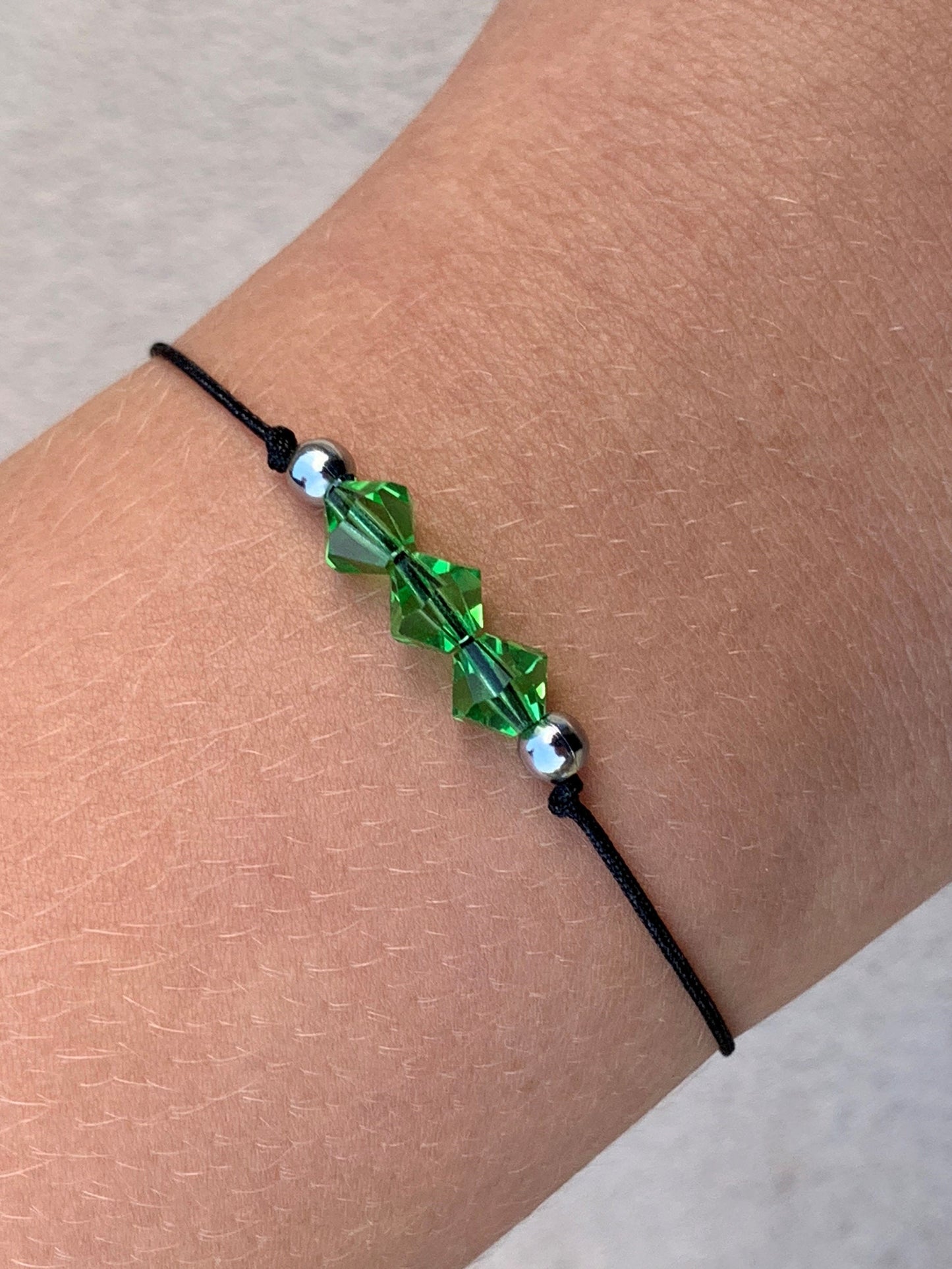 August Birthstone Bracelet - Peridot