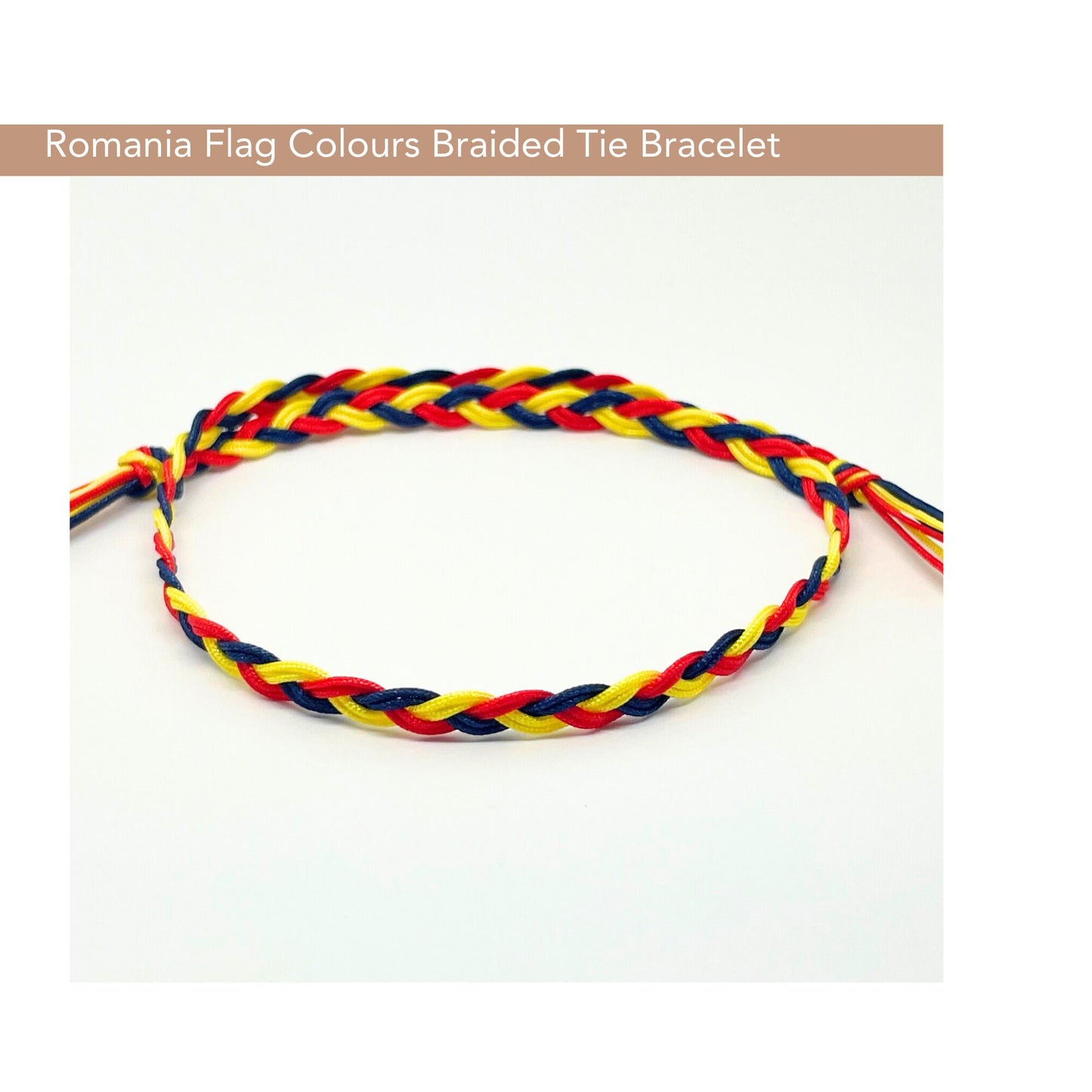Romania Team Bracelet - Blue Yellow and Red
