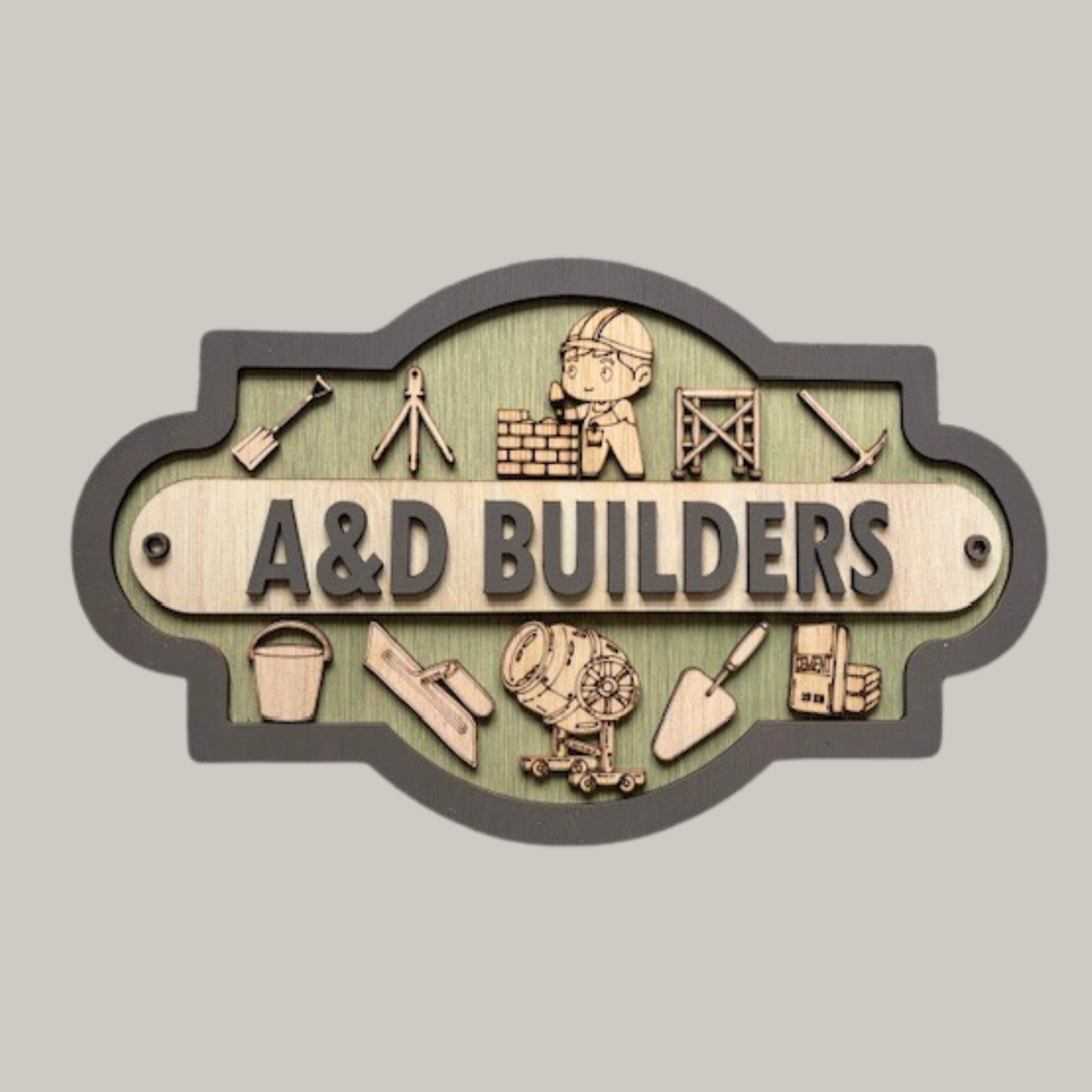 Personalised Builder Sign