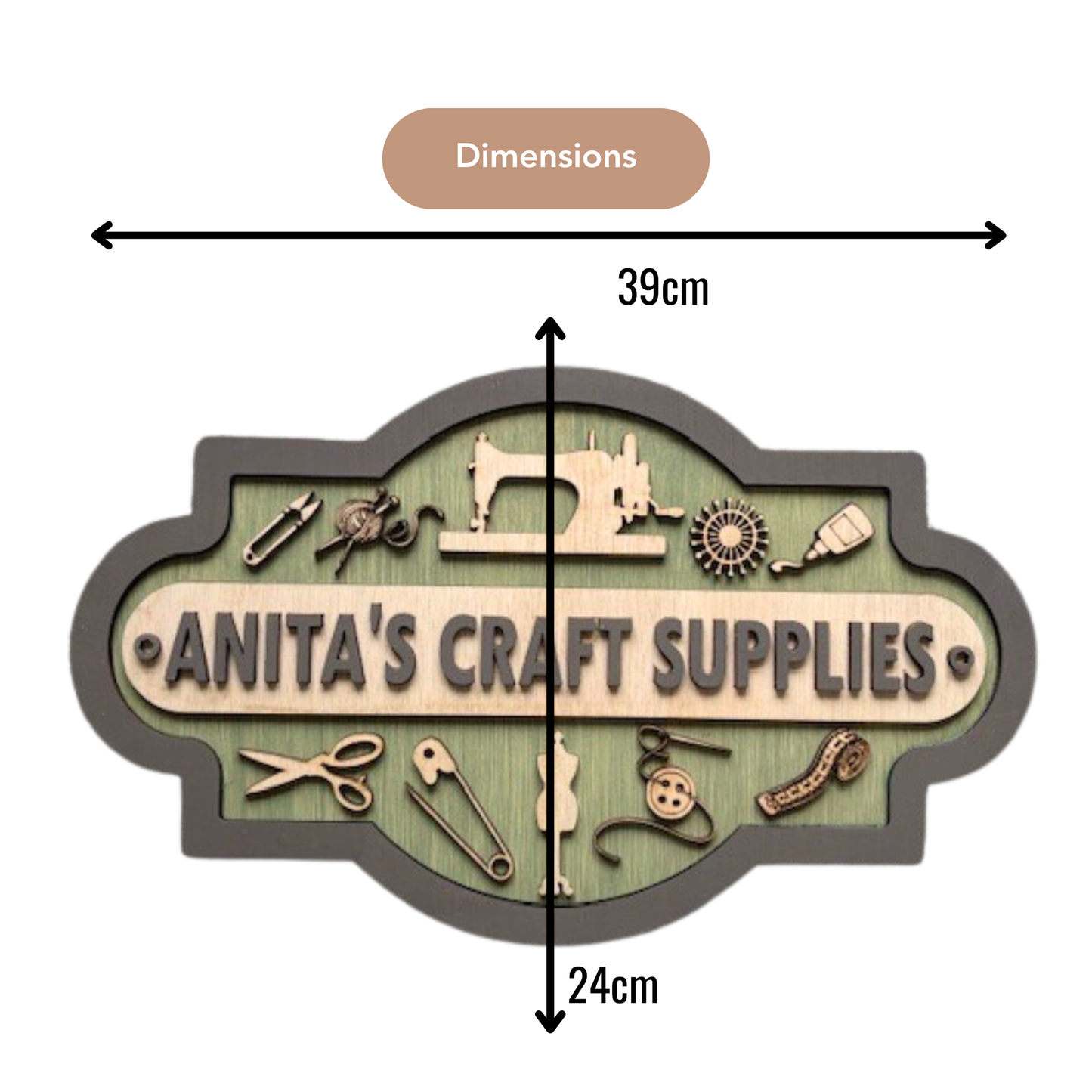 Personalised Craft Room Sign