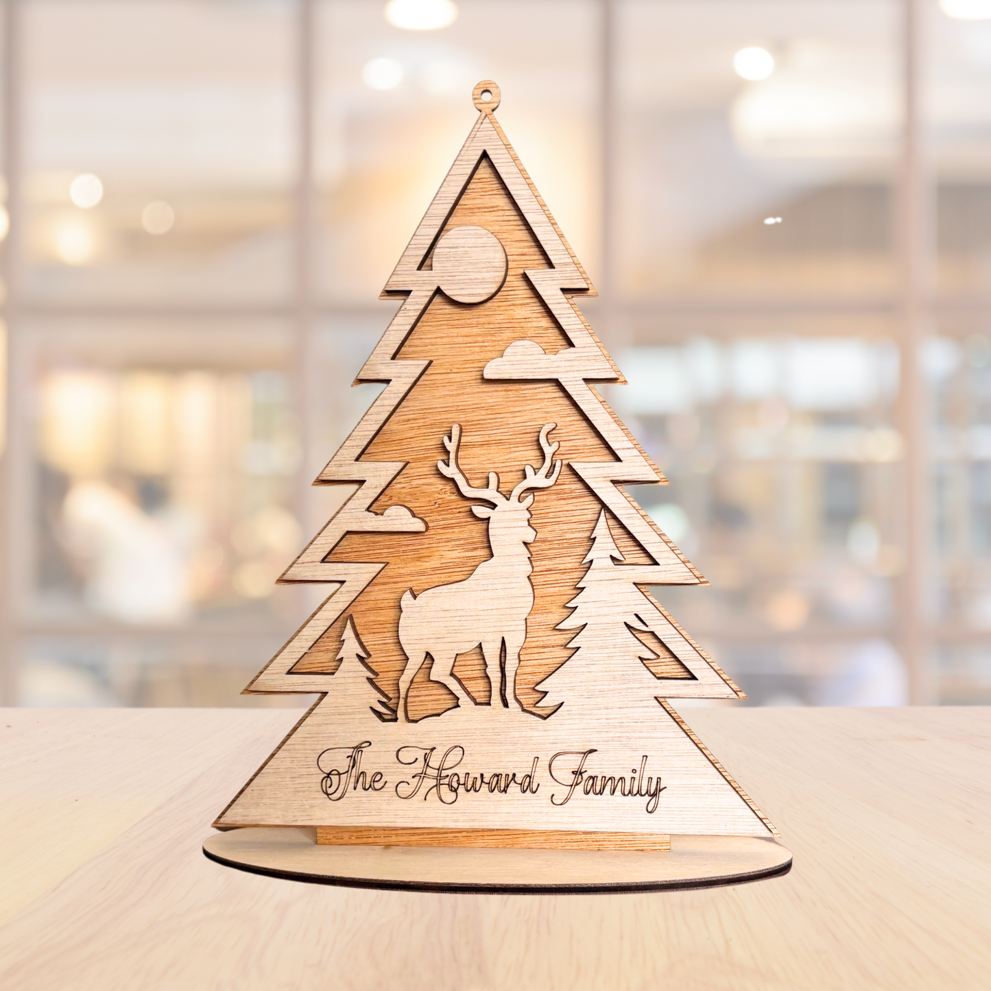 Wooden Christmas Tree - Tablescape Decor