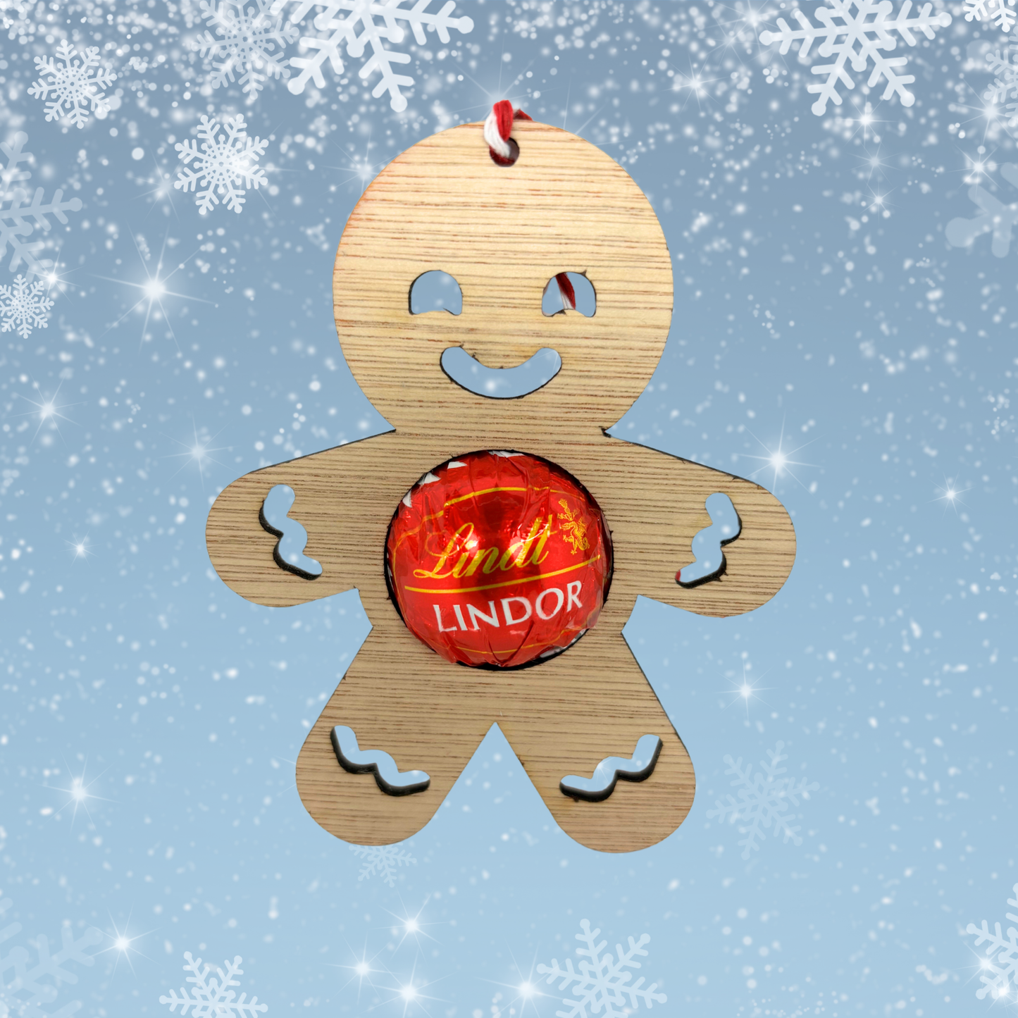 Gingerbread Man Chocolate Holder Christmas Tree Decoration