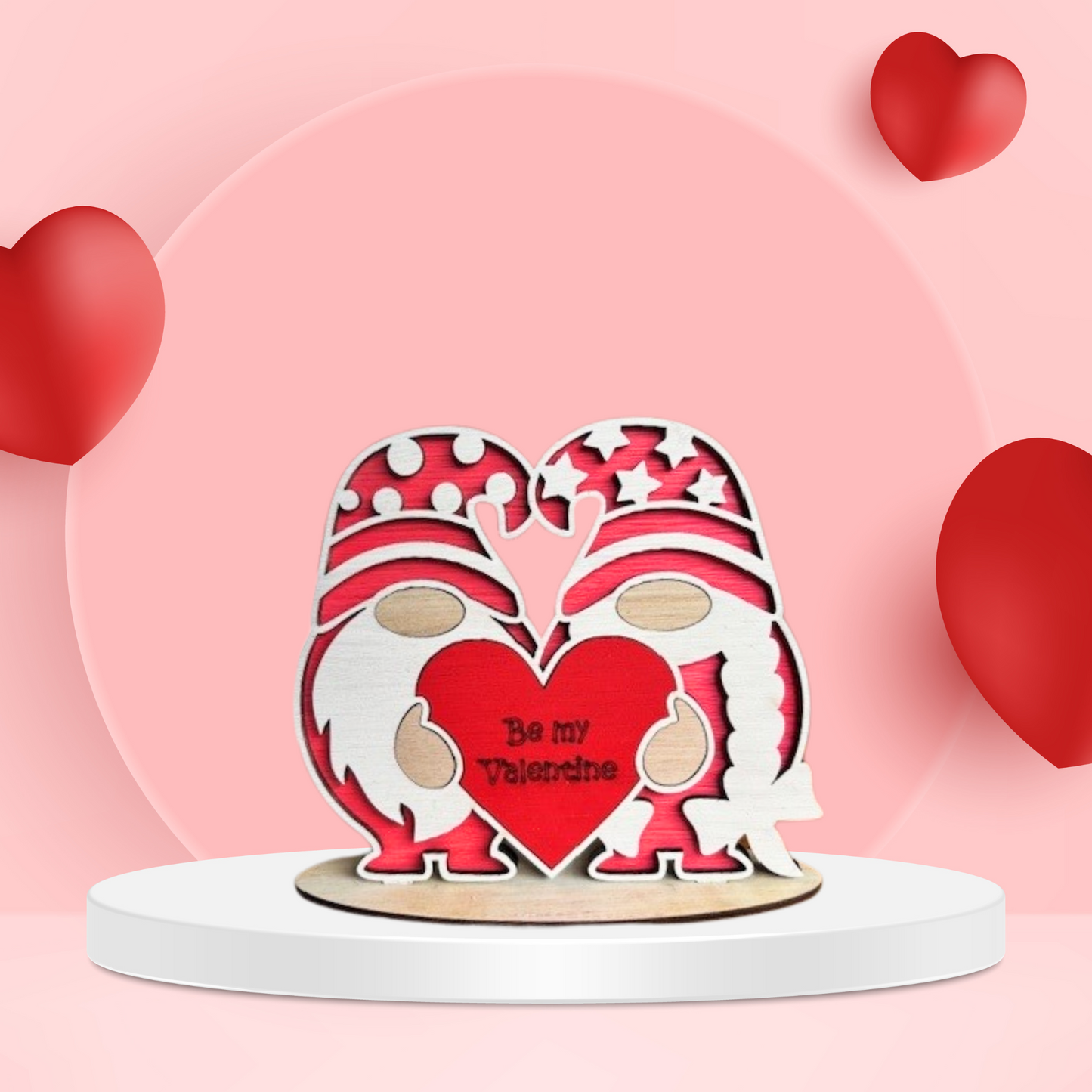 Be My Valentine Gnome Ornament