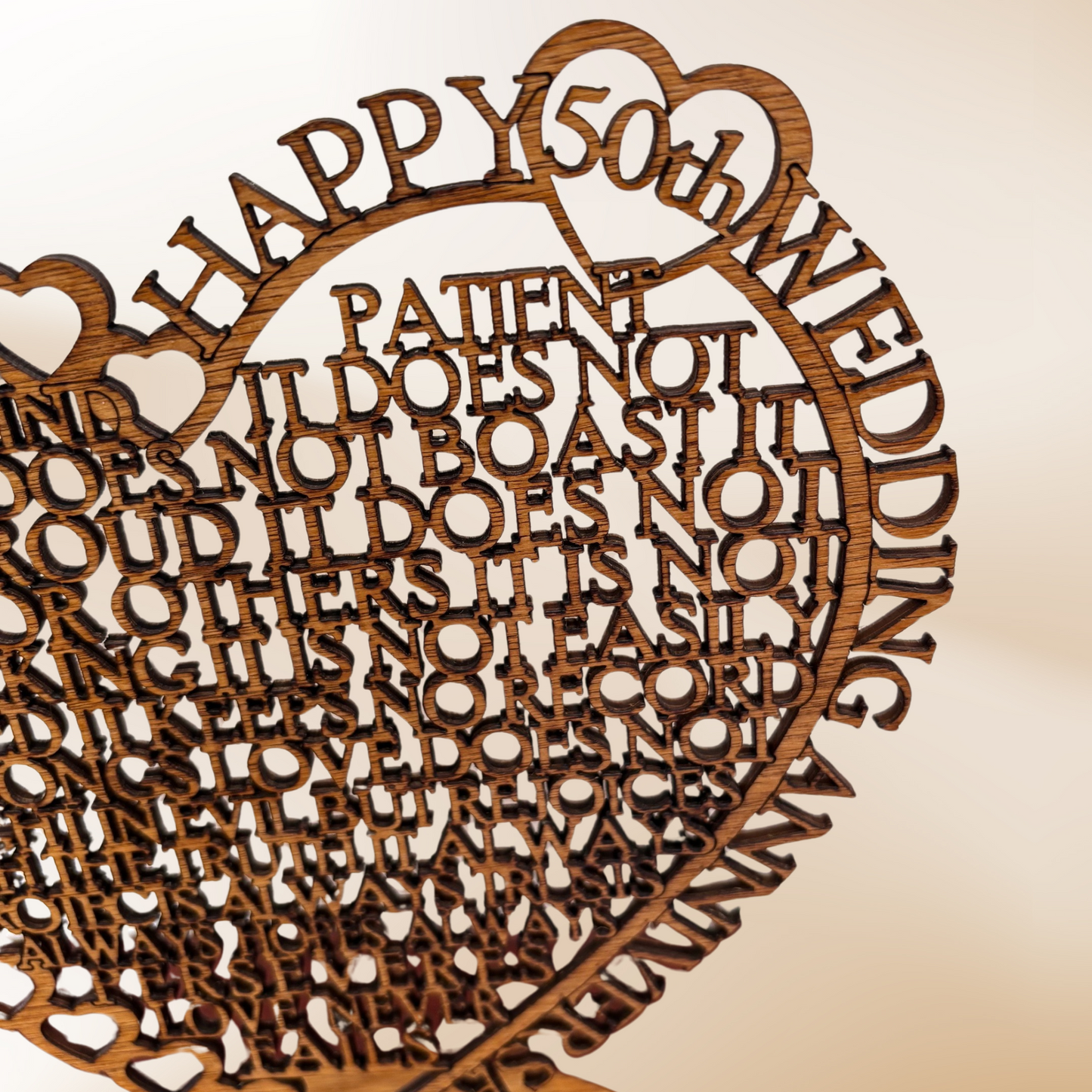 Golden 50th Wedding Anniversary Gift