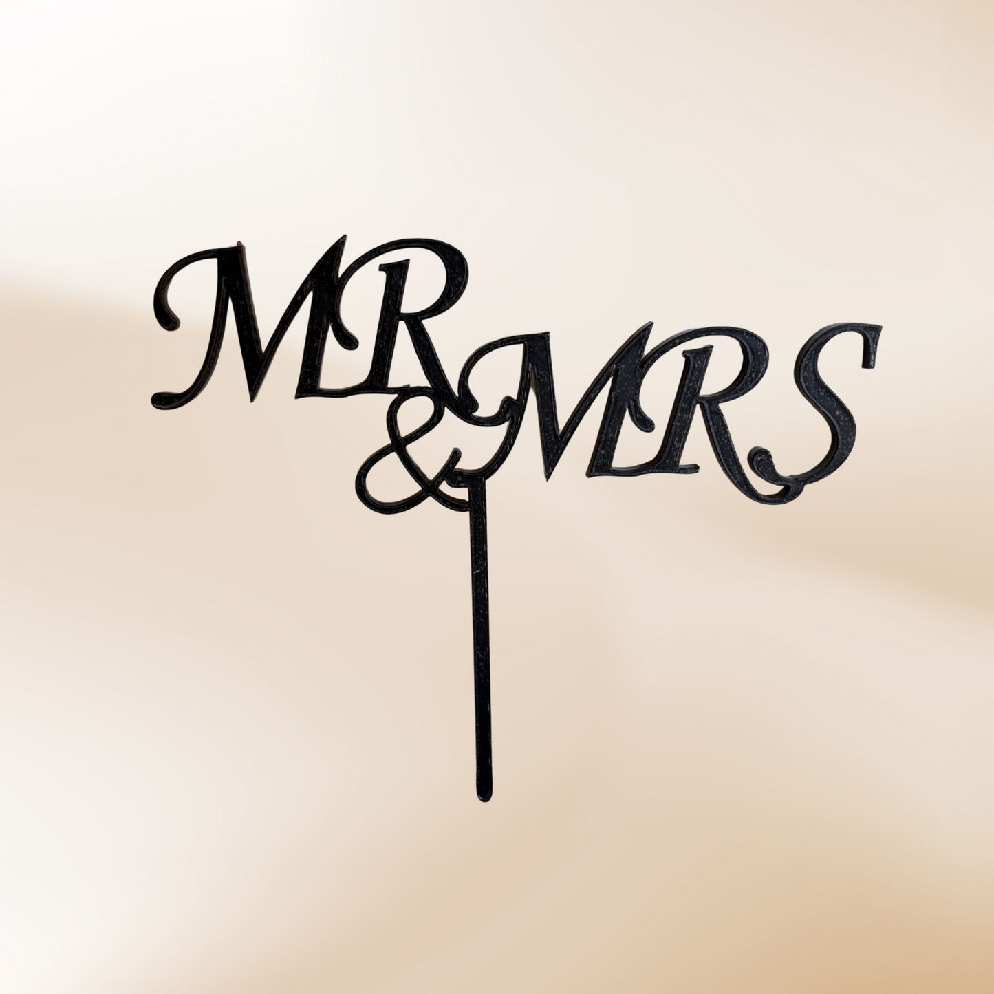 Mr & Mrs Wedding Cake Topper Acrylic