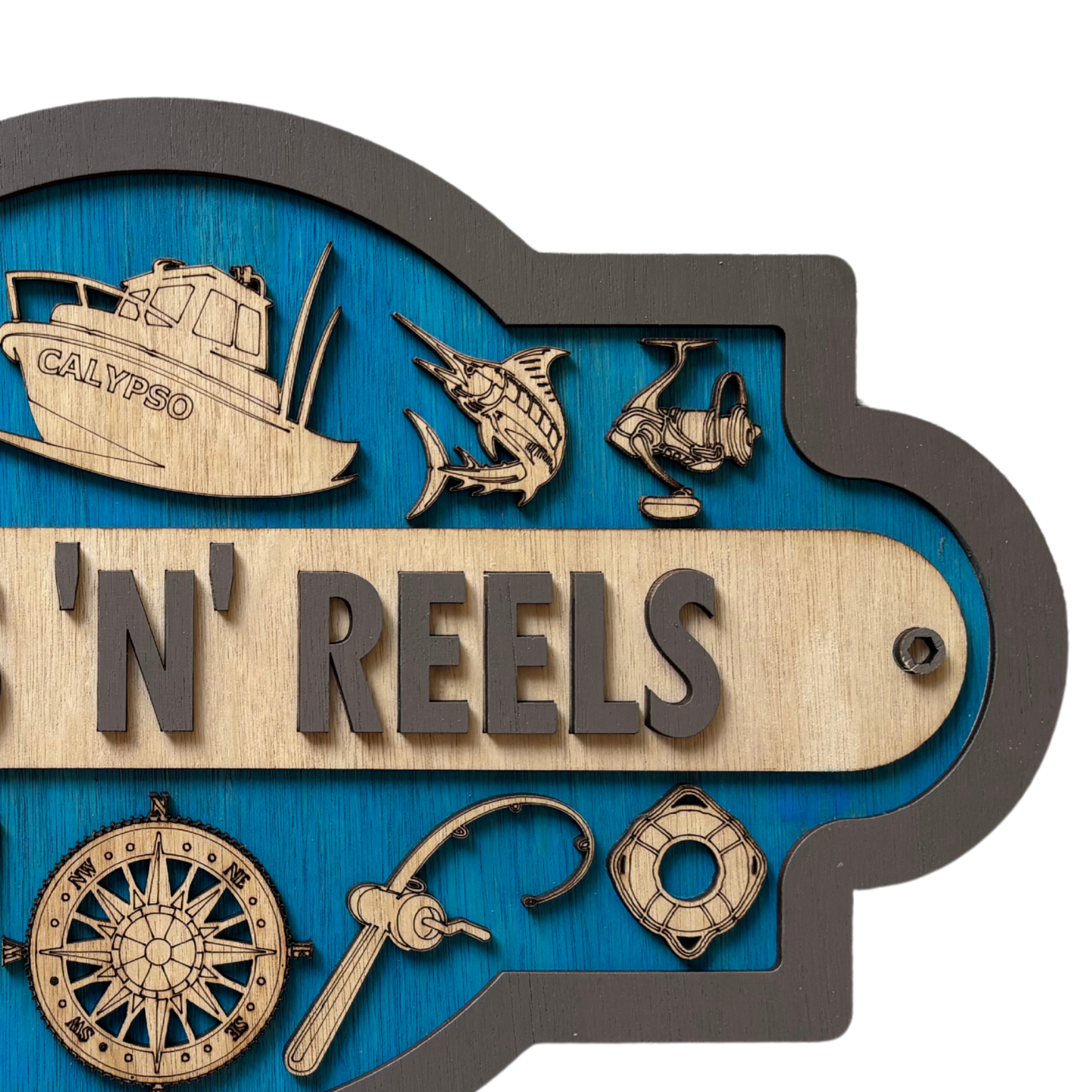 Fishermen Gift - Personalised Fishing Sign