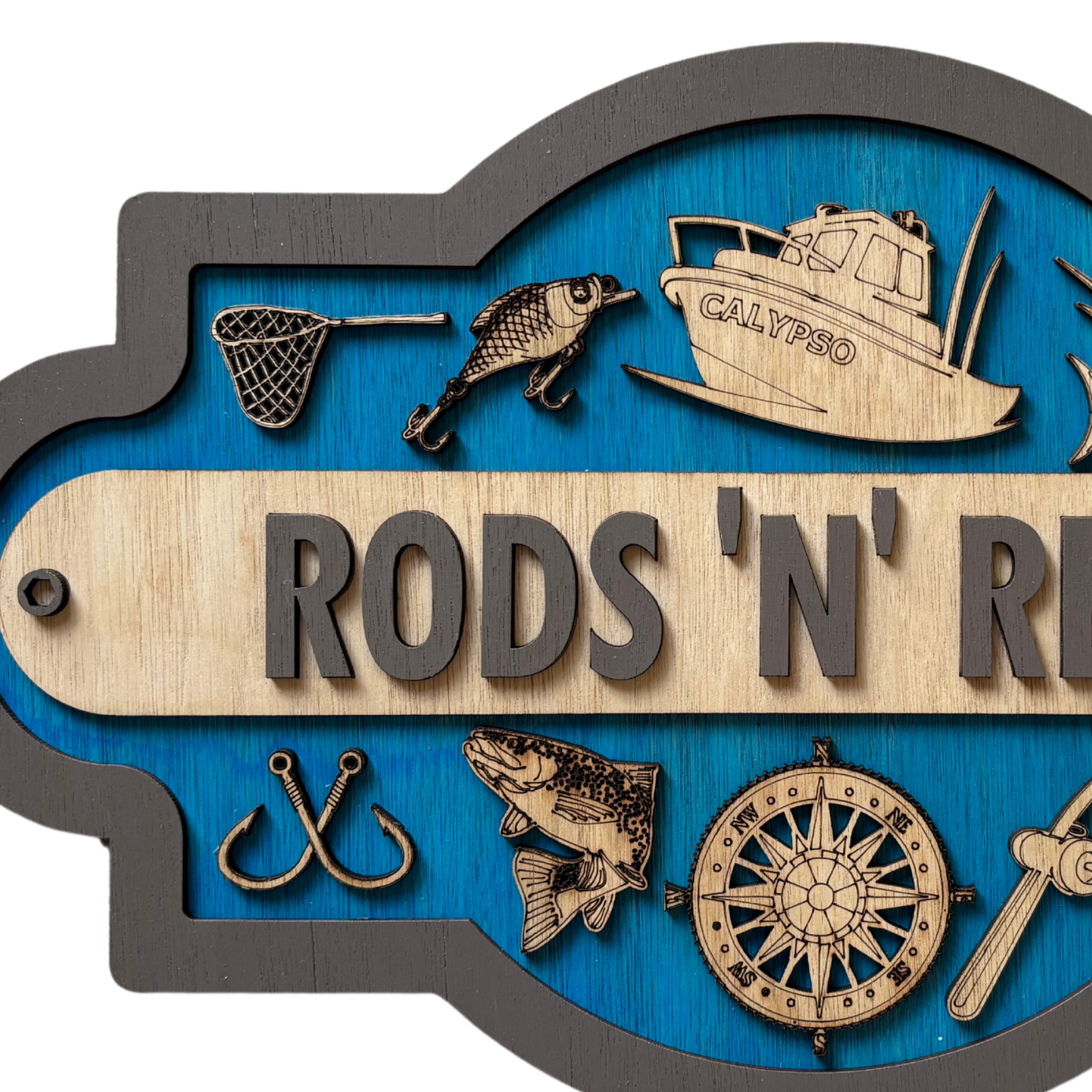 Fishermen Gift - Personalised Fishing Sign
