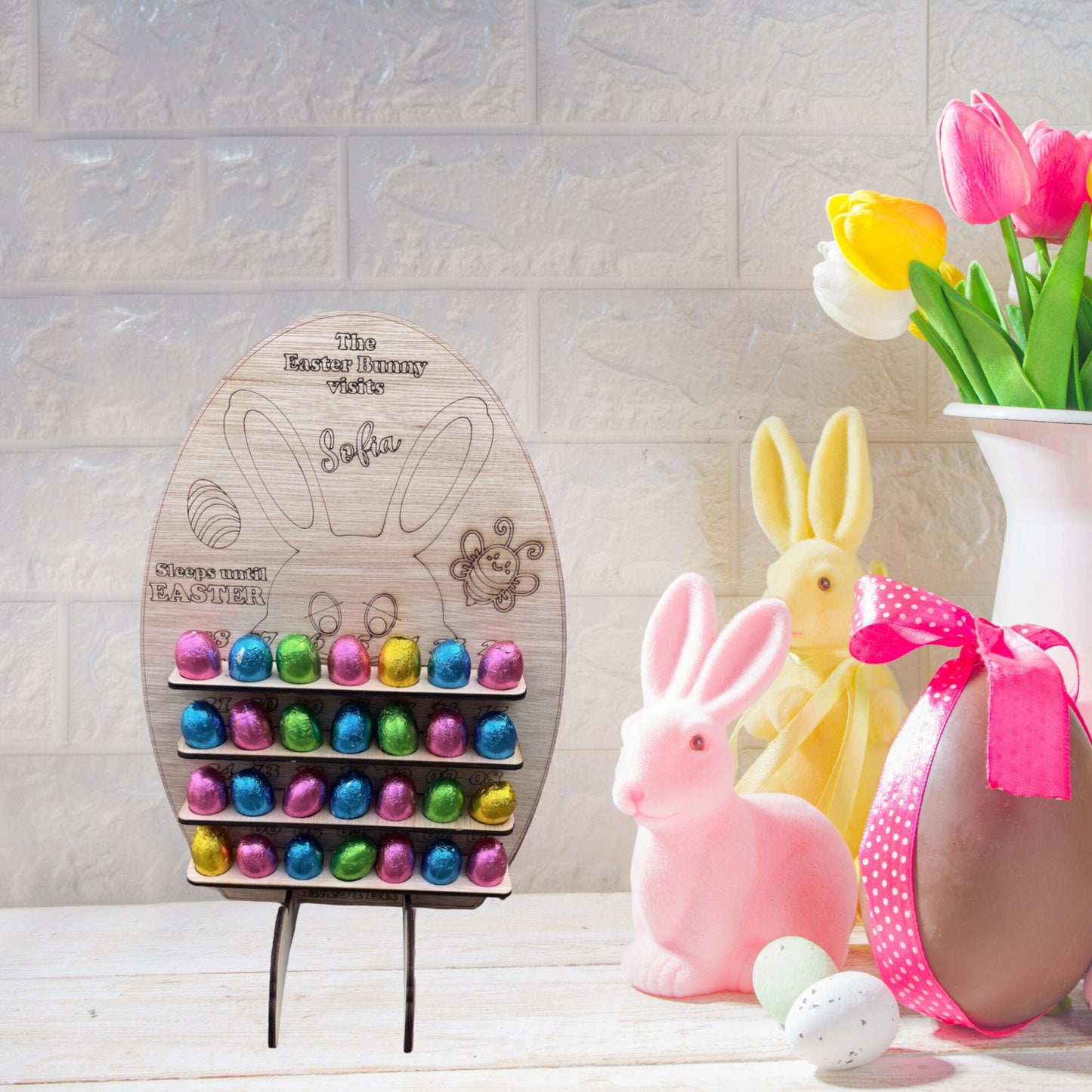 PERSONALISED Kids Easter Advent Calendar - 28 Day Countdown