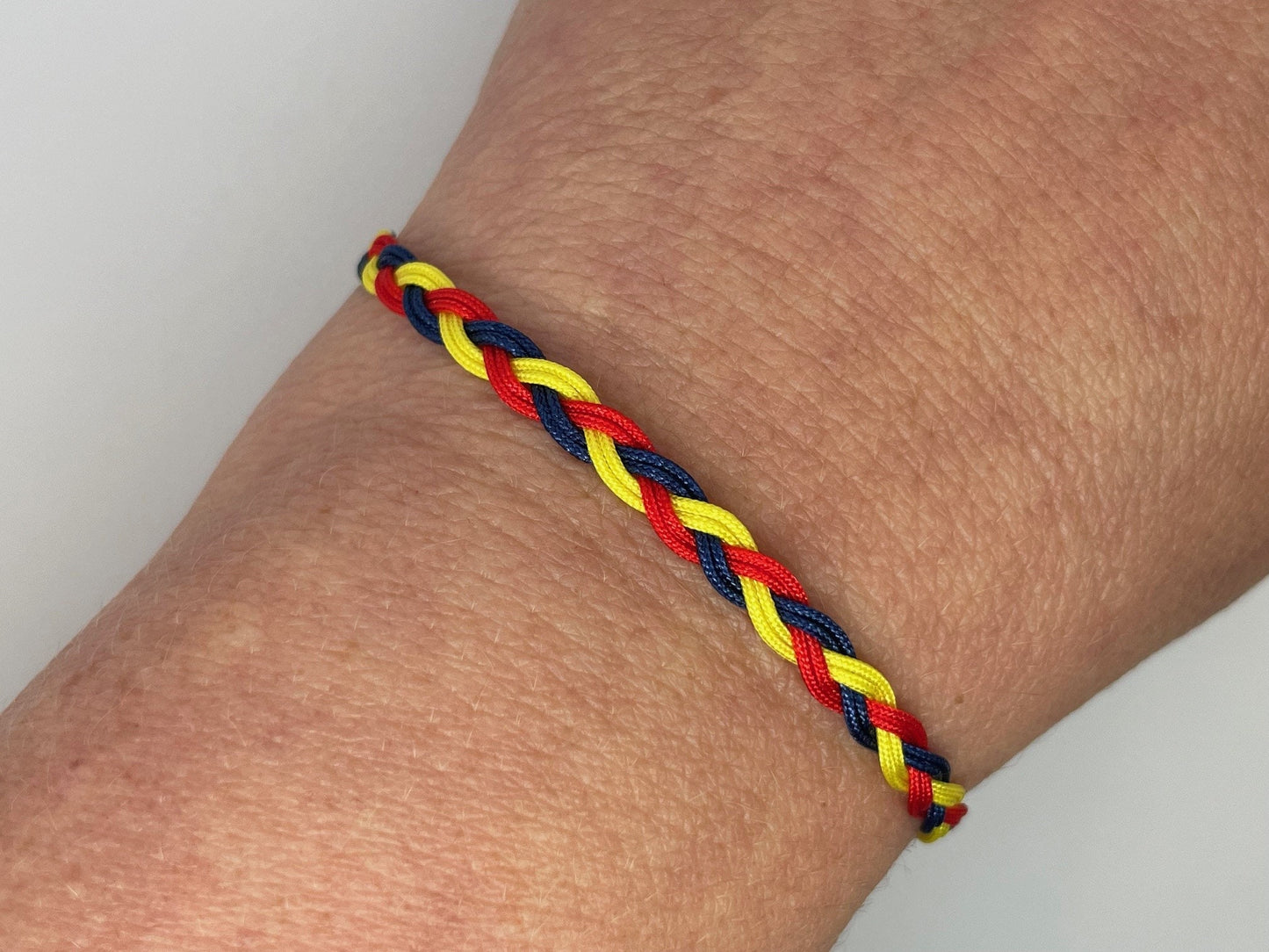 Romania Team Bracelet - Blue Yellow and Red