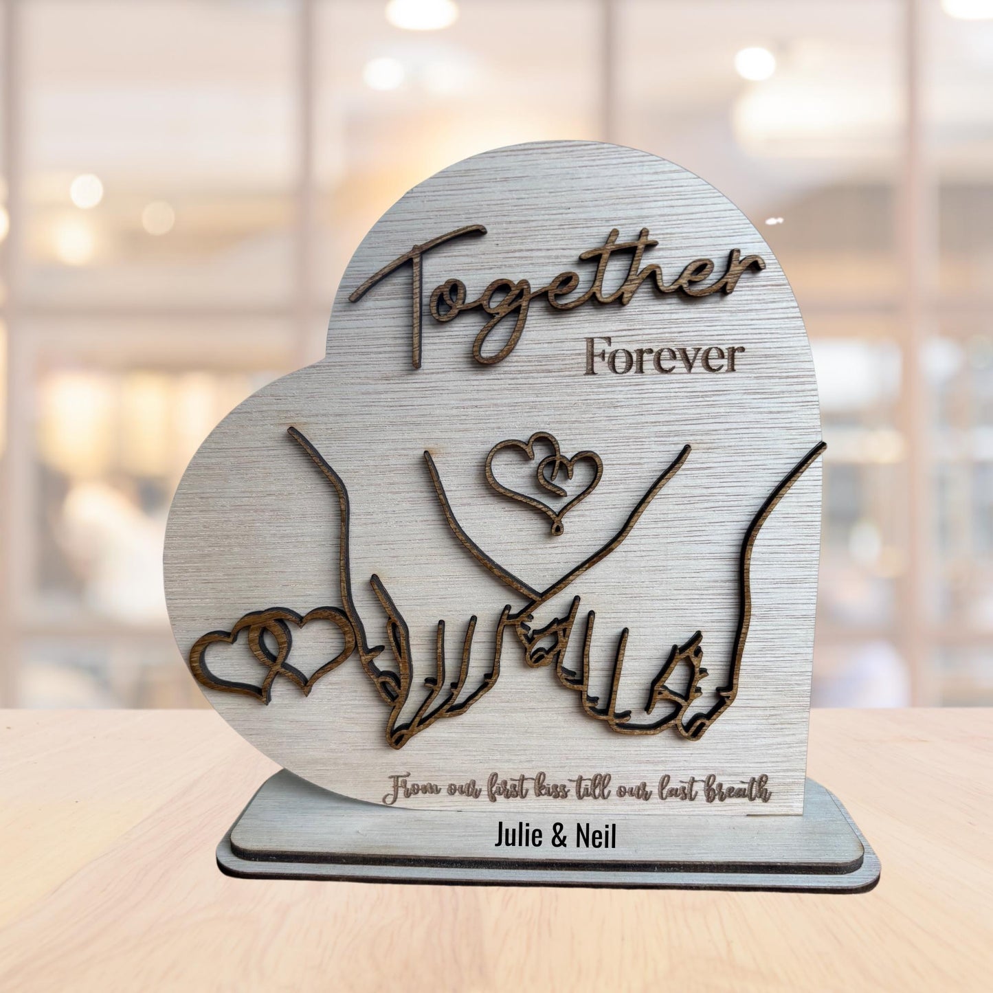 Together Forever Wooden Ornament