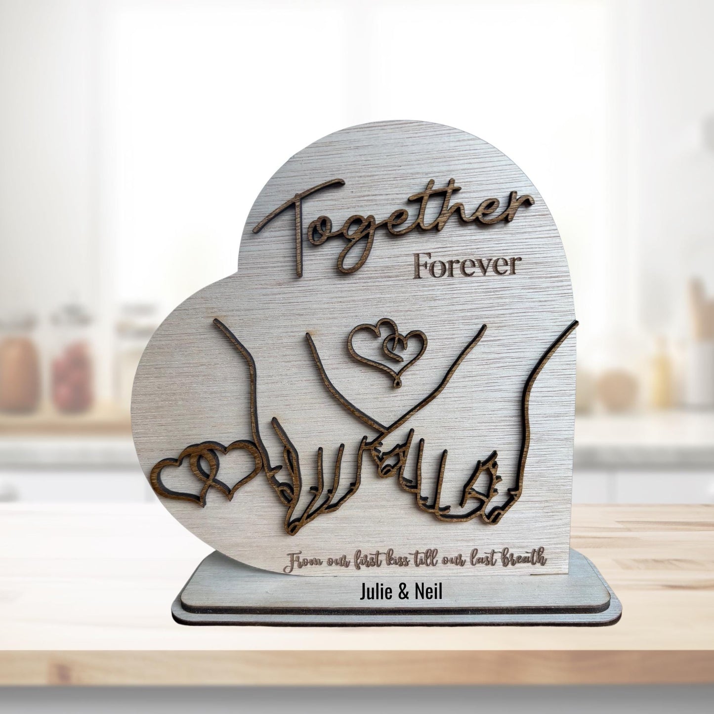 Together Forever Wooden Ornament