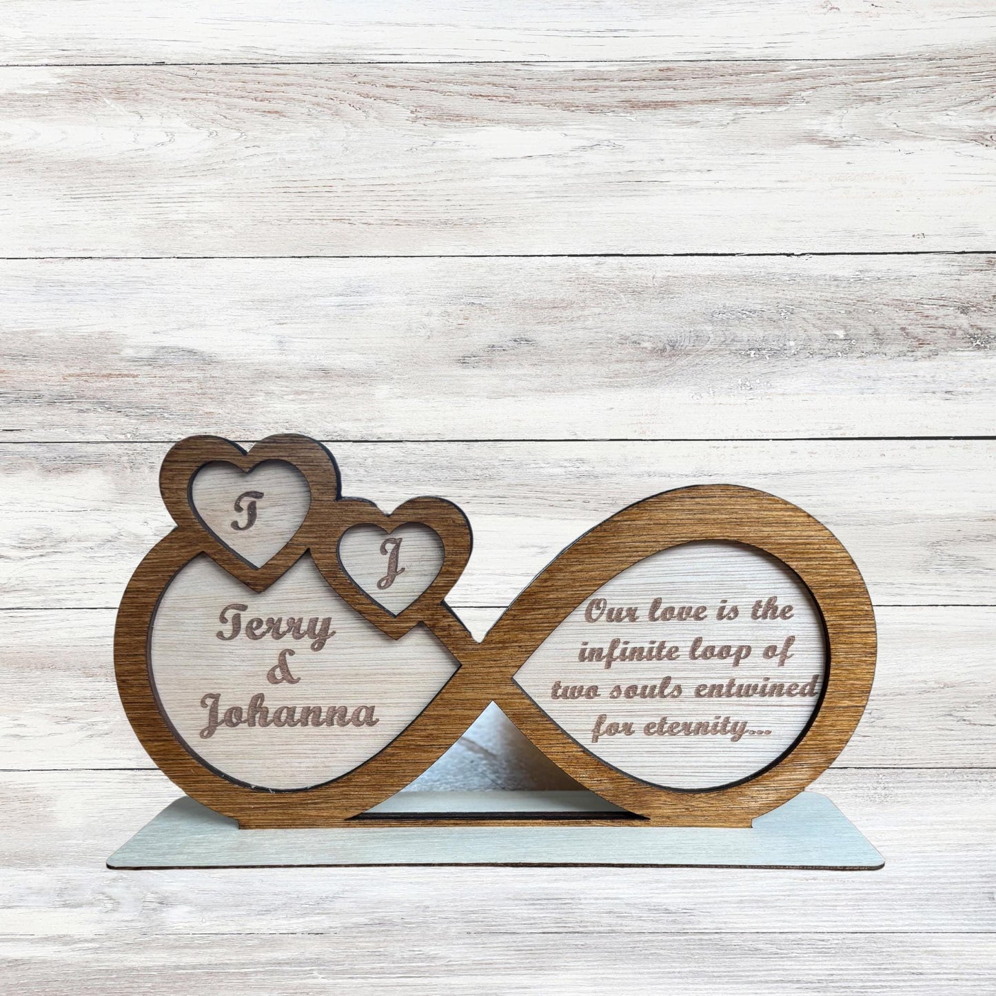 Personalised Infinity Ornament For Couple
