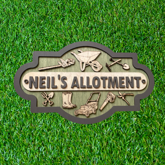Gift for Gardener - Allotment Sign