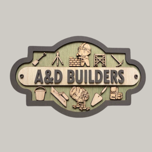 Personalised Builder Sign