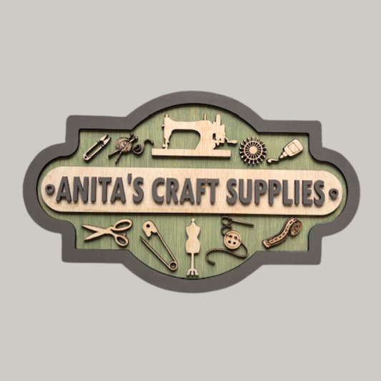 Craft Table Signage Personalised Wooden Signs UK | Custom & Engraved Wooden Plaques | Ian ...