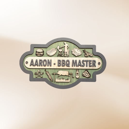 Personalised Wooden BBQ Sign