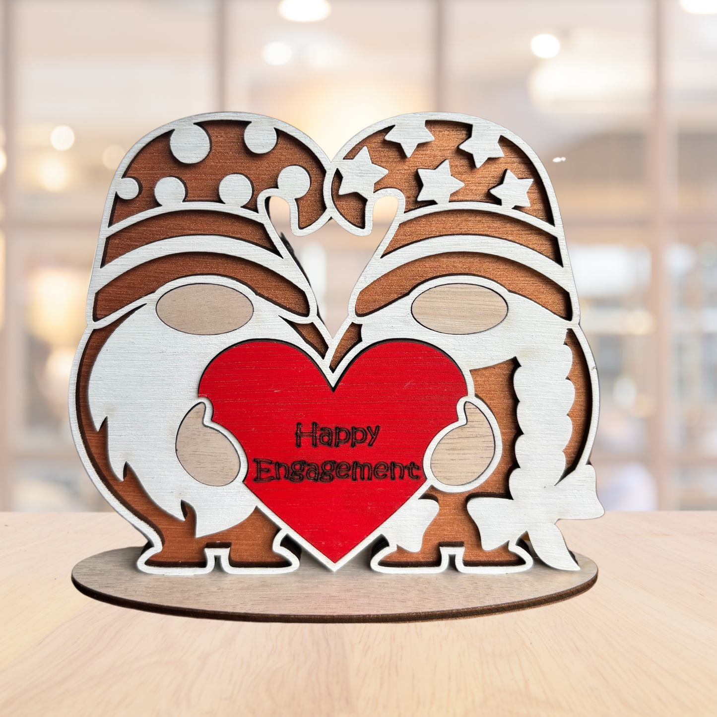 Happy Engagement Gnome Ornament