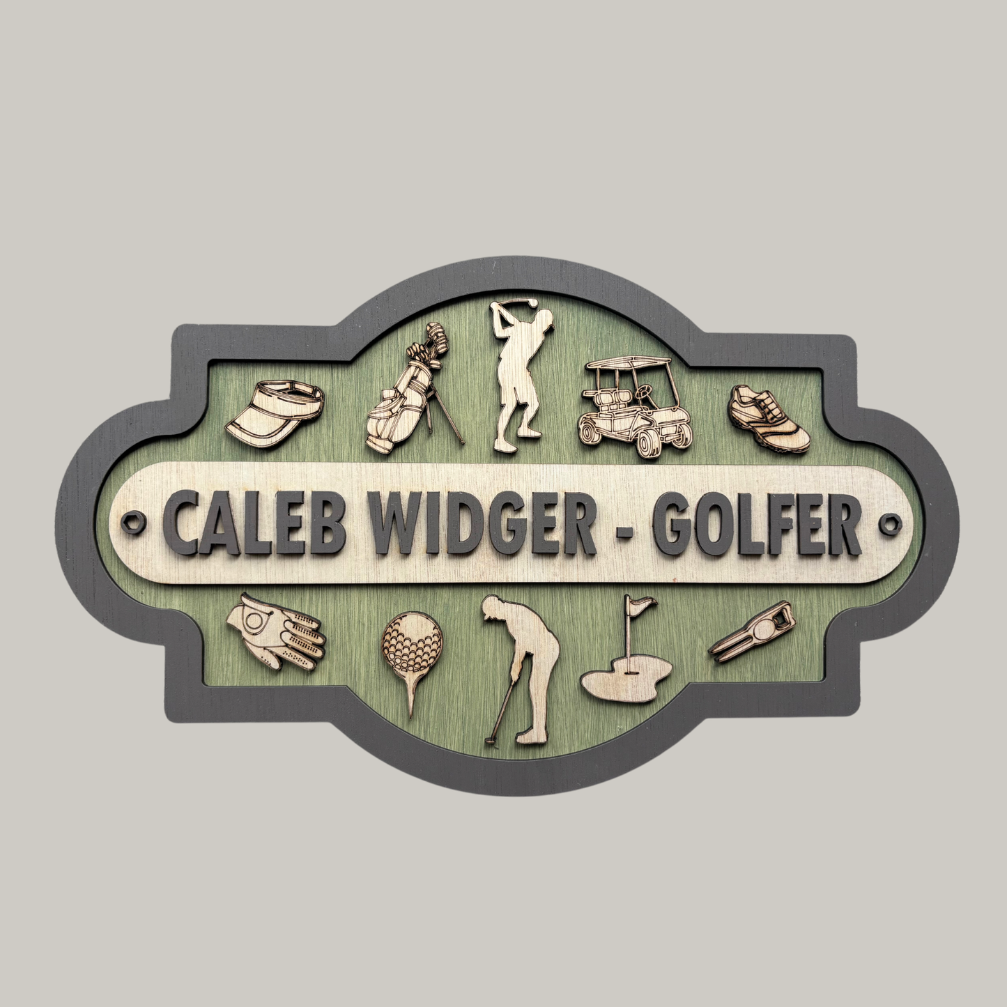 Personalised Golf Sign for Golf Lover