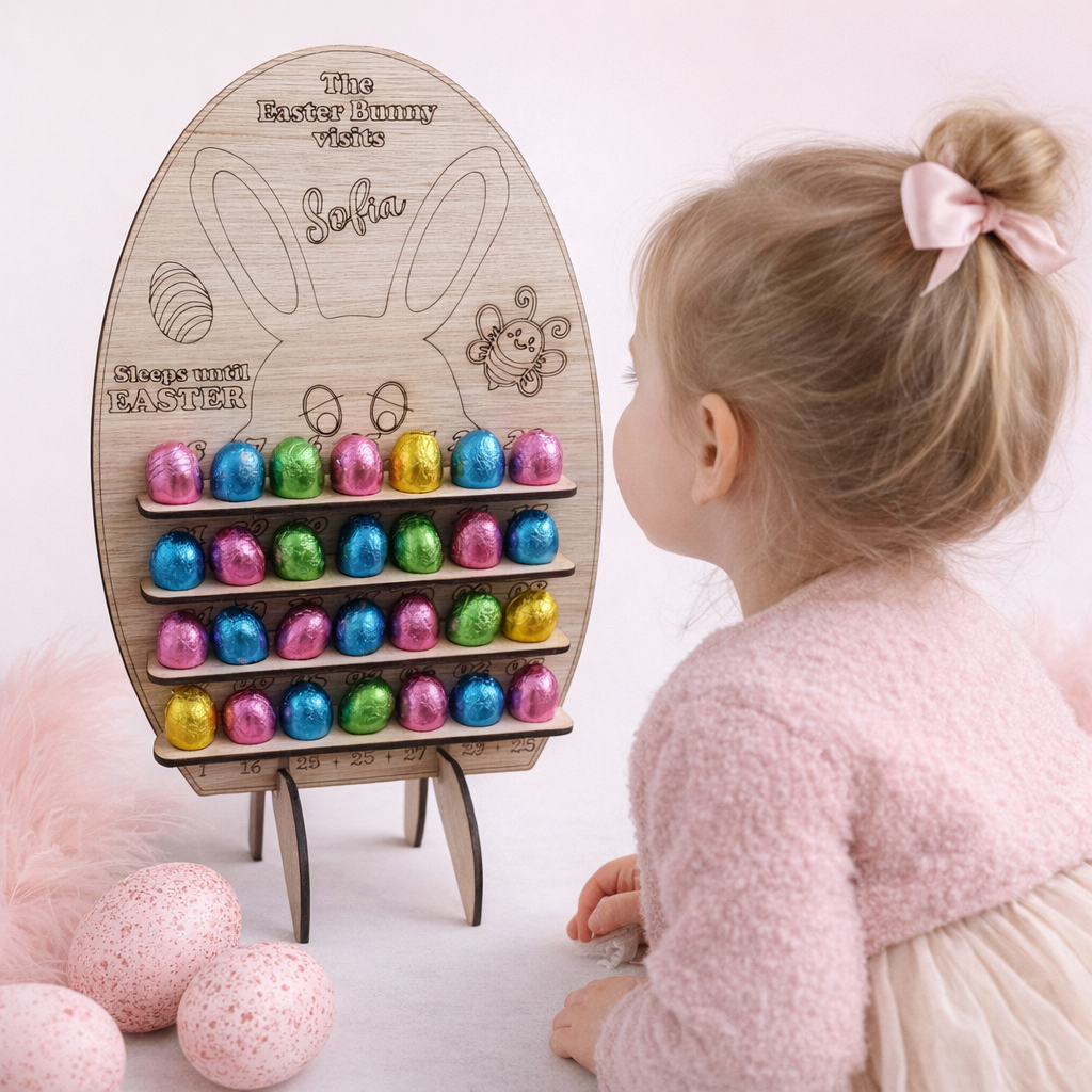 PERSONALISED Kids Easter Advent Calendar - 28 Day Countdown