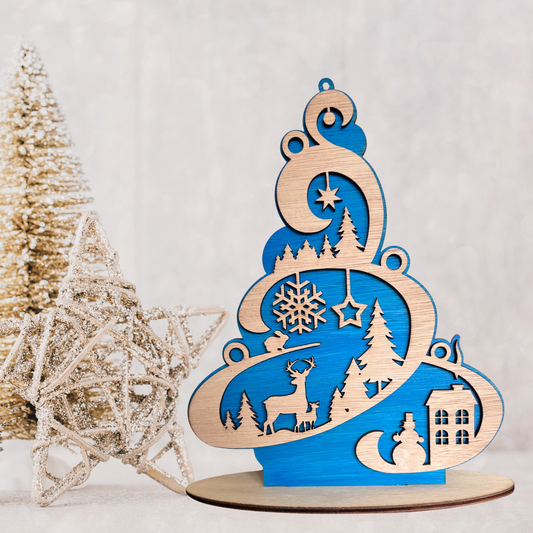 Christmas Ornament Table Centrepiece