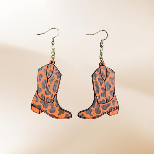 Cowboy Boot Earrings - Country & Western Style