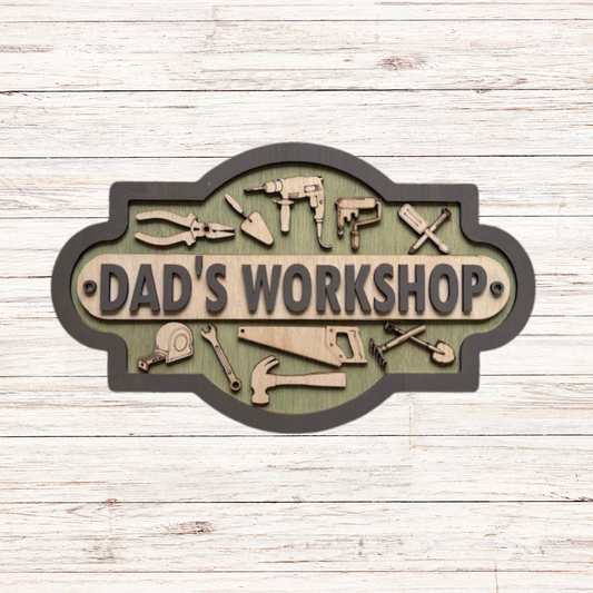 Personalised Dad's Workshop DIY Sign