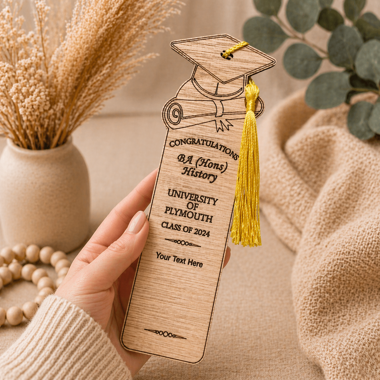 Personalised Graduation Bookmark