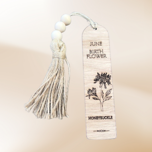 June Birth Flower Bookmark with Tassel