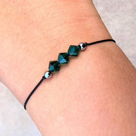 35th Wedding Anniversary Gift - Emerald Bracelet