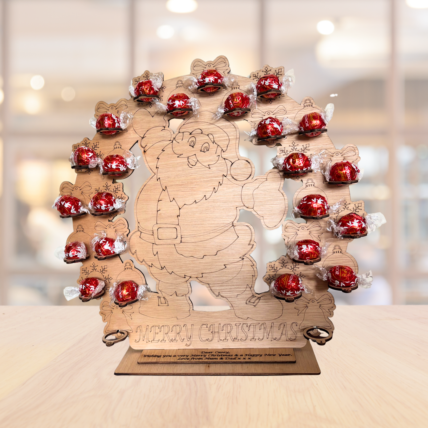 Personalised Christmas Countdown Advent Calendar for Kids and Adults