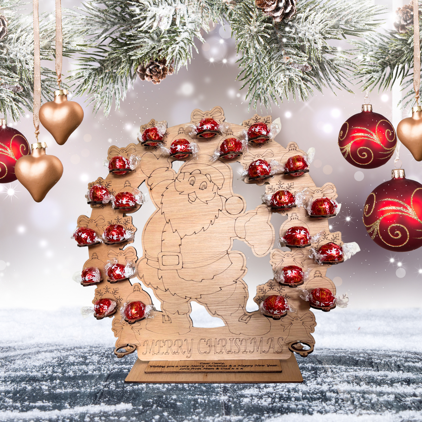 Personalised Christmas Countdown Advent Calendar for Kids and Adults