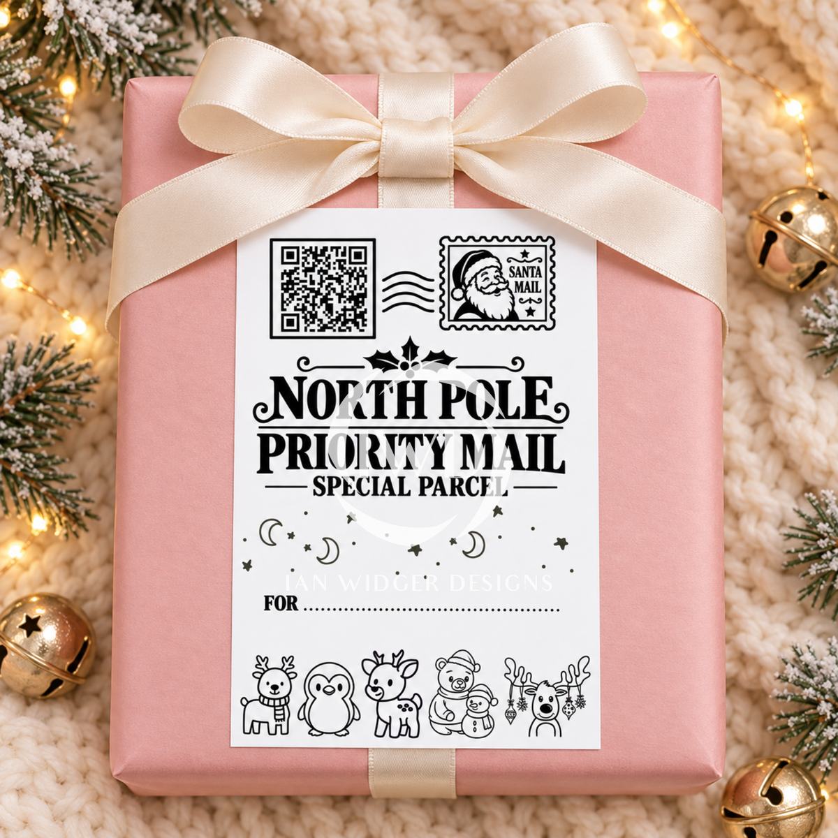 Personalised QR Code Santa Tracker Labels