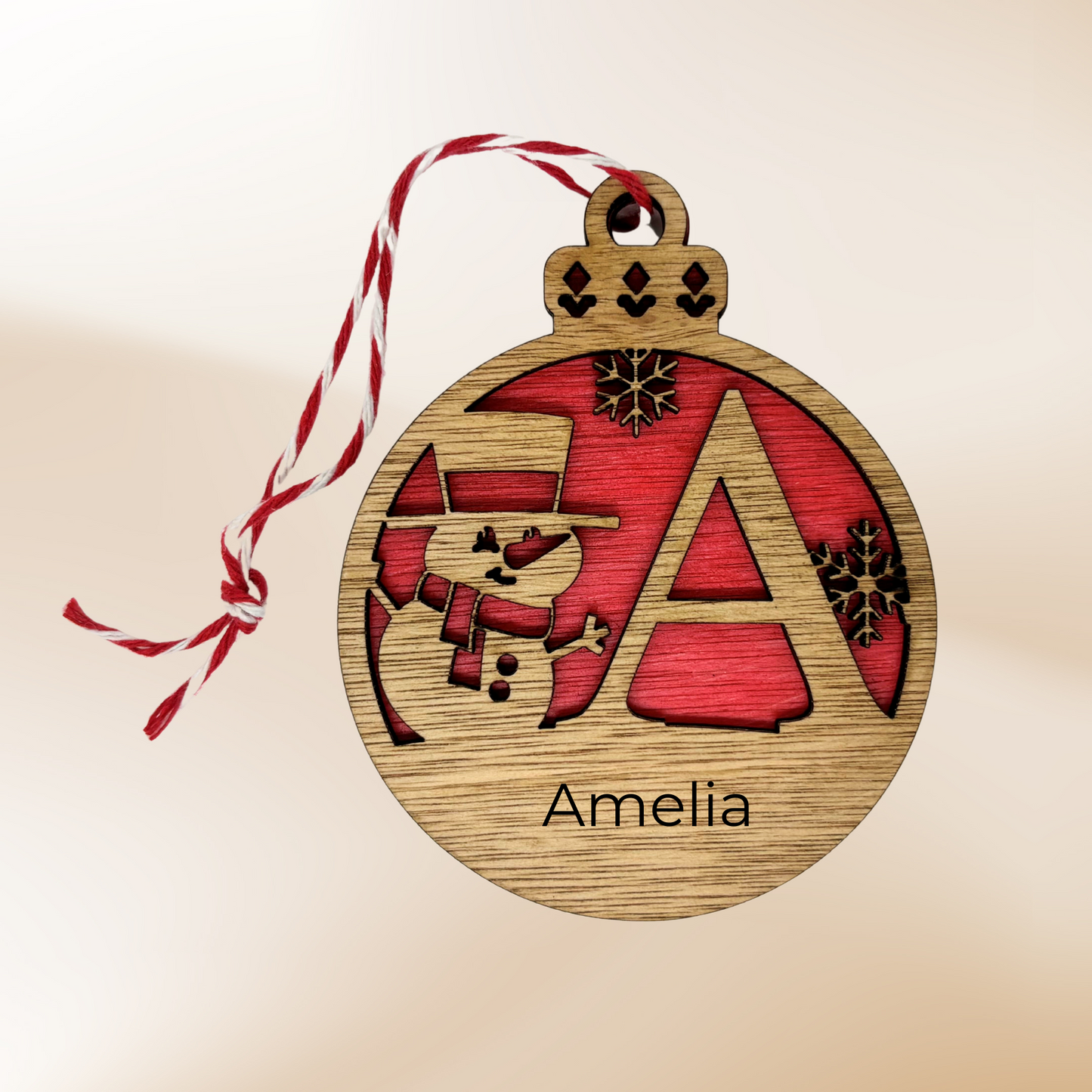 Initial Christmas Decoration
