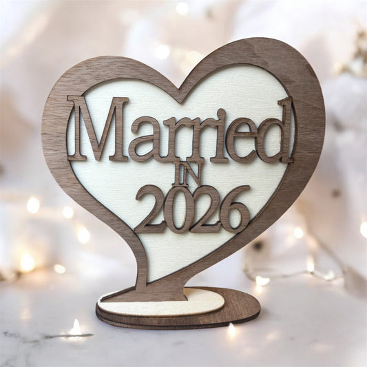Married in 2026 Wedding Gift - Wedding Date Keepsake