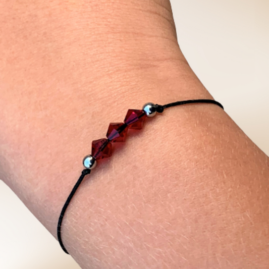 July Birthstone Bracelet - Ruby
