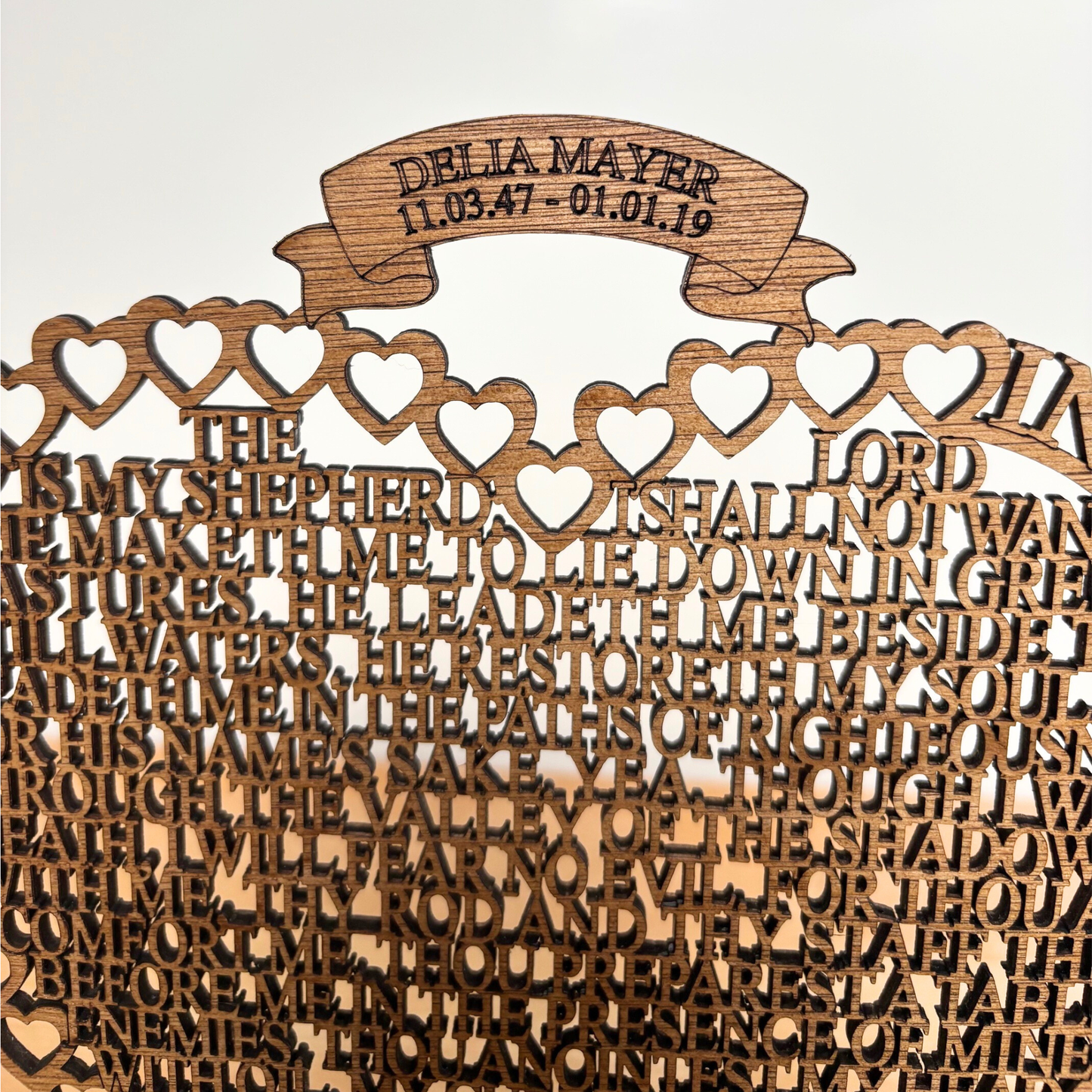 Memorial Ornament For Loved Ones | Engraved Heart Sympathy Gift