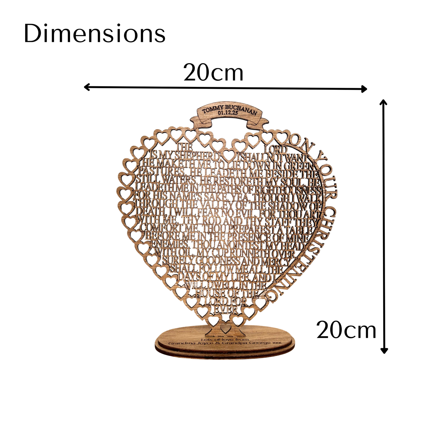 Personalised Godmother Christening Gift