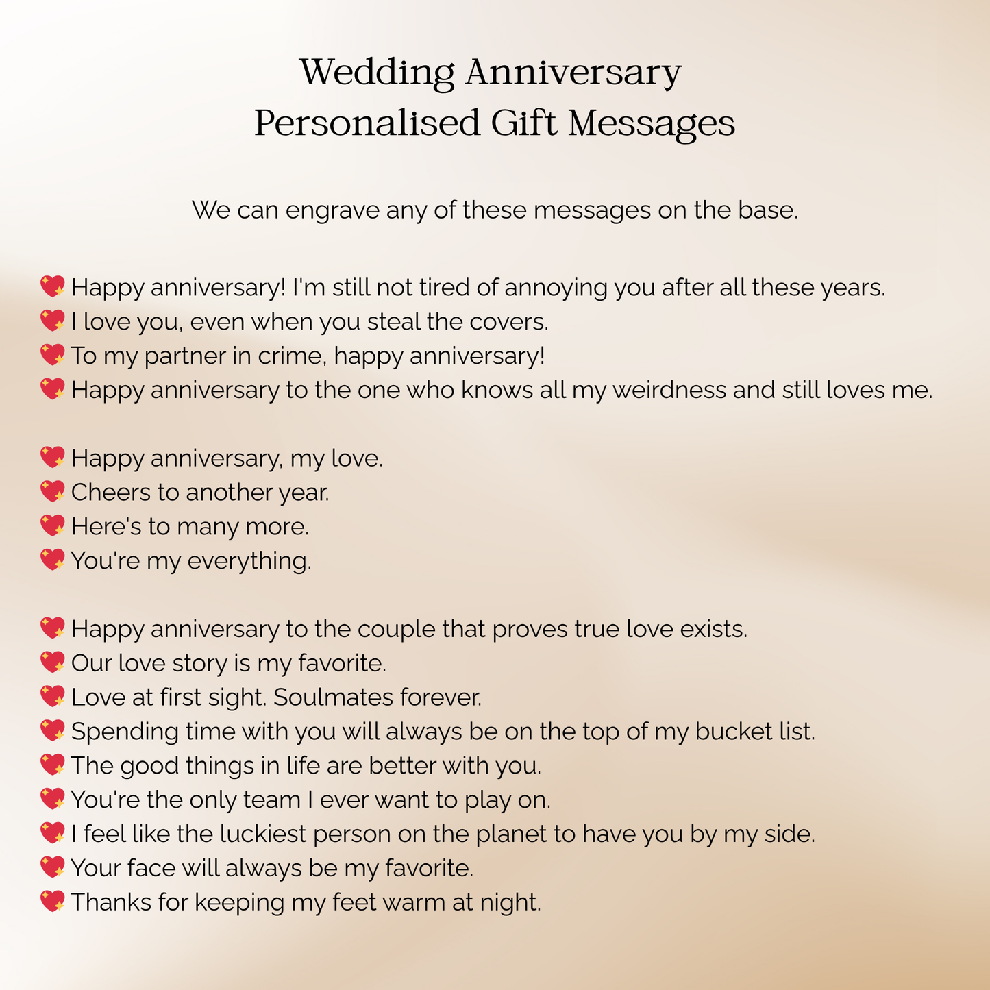 17th Wedding Anniversary Gift