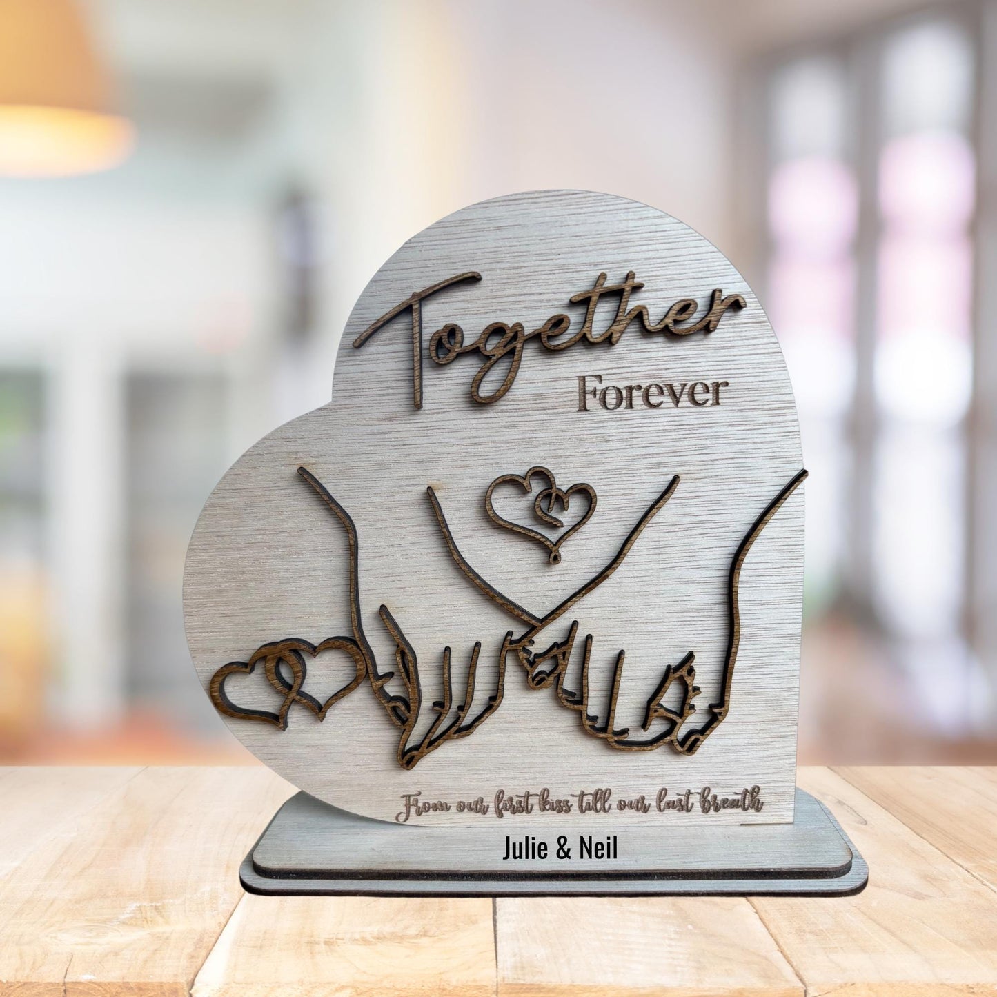 Together Forever Wooden Ornament