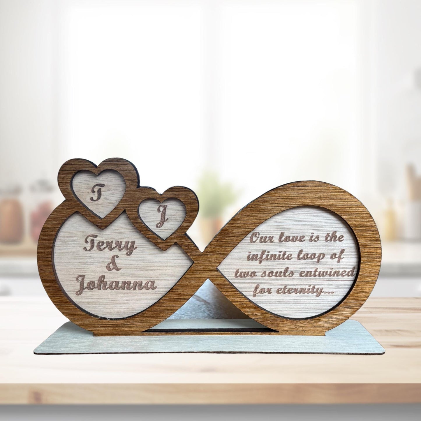 Personalised Infinity Ornament For Couple